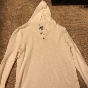 Men’s white long sleeve sweater